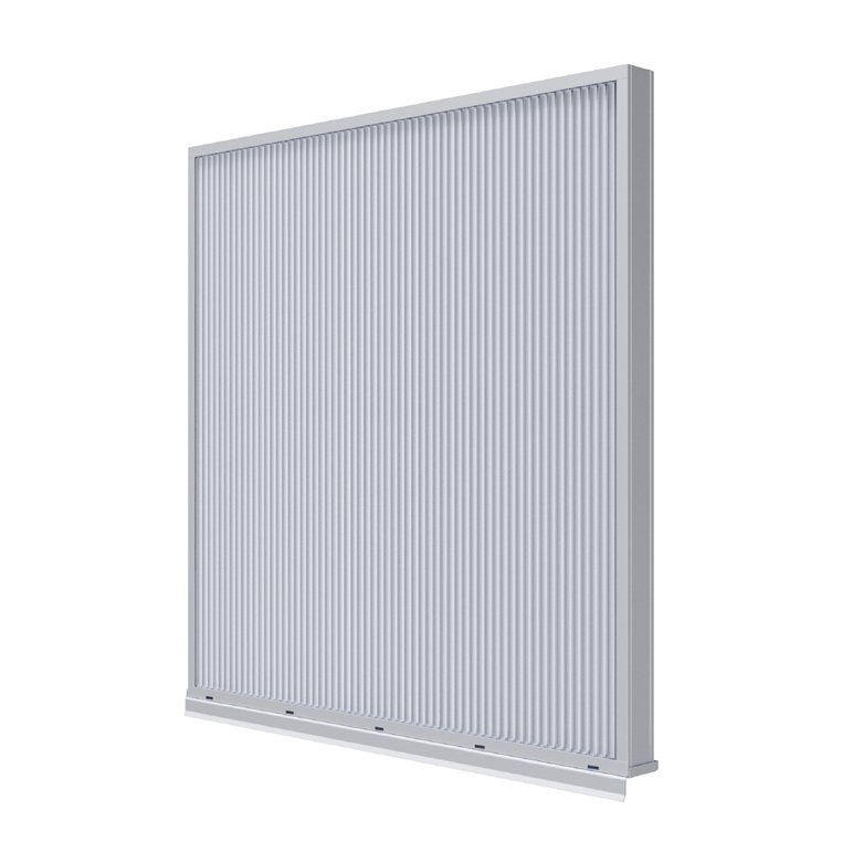 New 3” vertical stationary louver from Ruskin